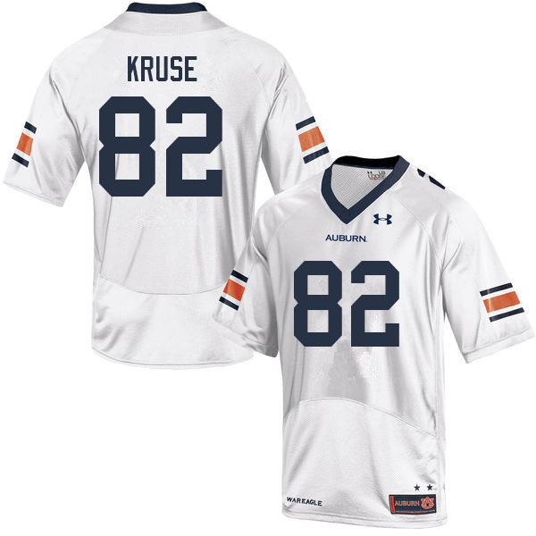 Auburn Tigers Men's Jake Kruse #82 White Under Armour Stitched College 2022 NCAA Authentic Football Jersey ECH1274IG